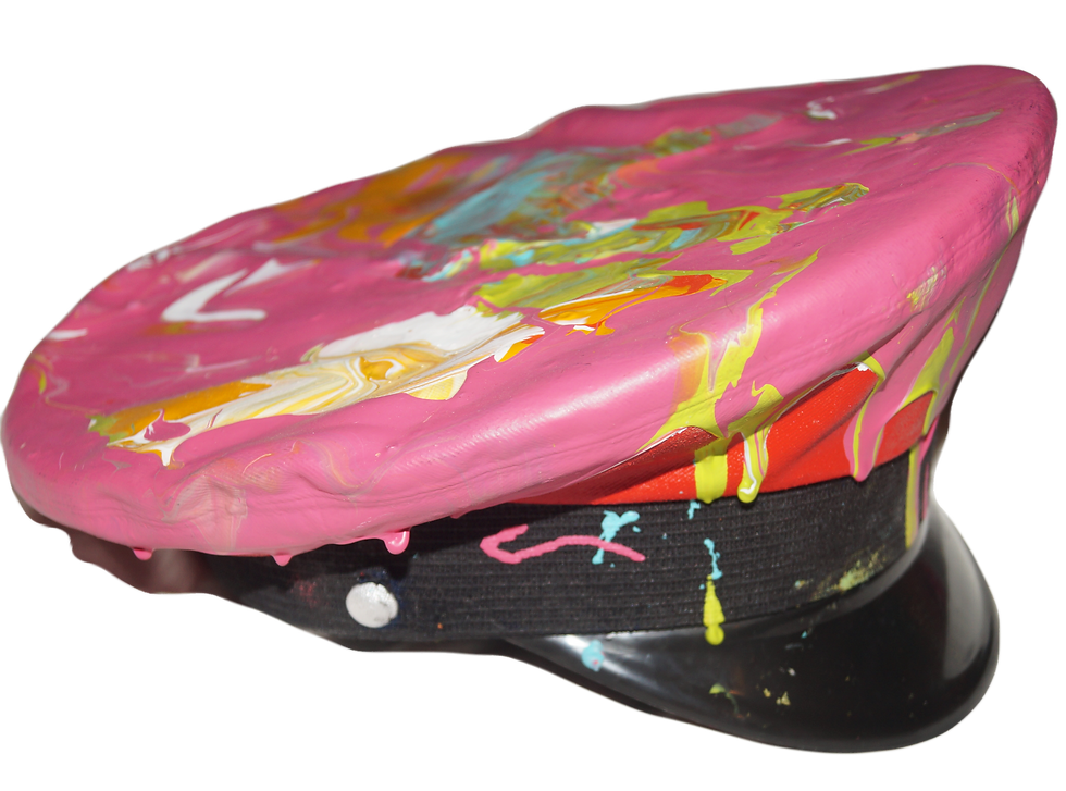 Paint Palette Painted Military Cap