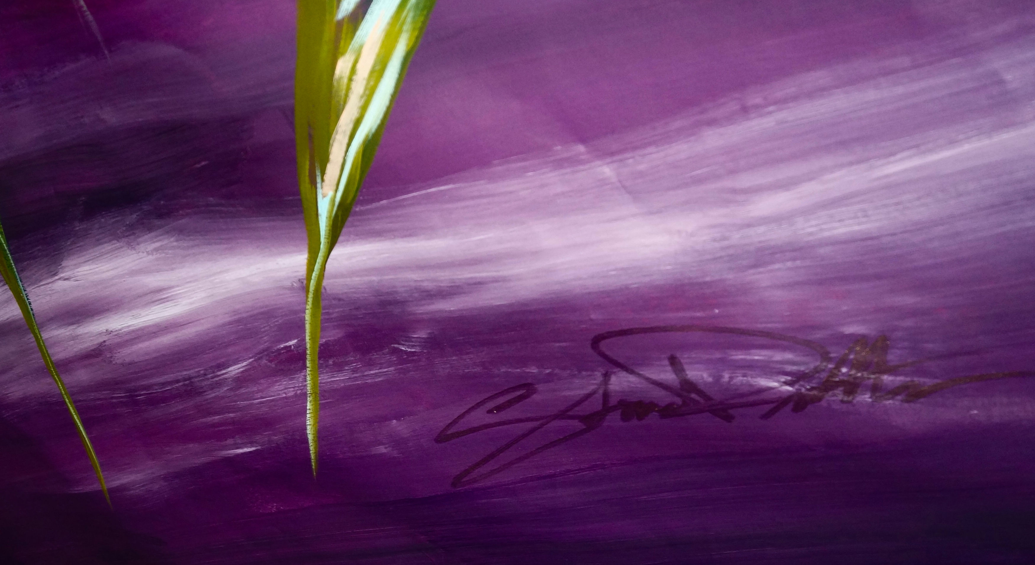 "Frolicking Foliage, Ed. 3 (The Flower People)" Painting on Canvas (59x85")
