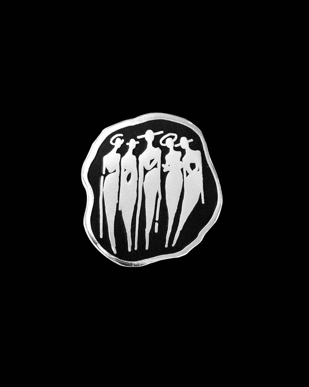 "The Cool People Classic" Silver Metal Pin