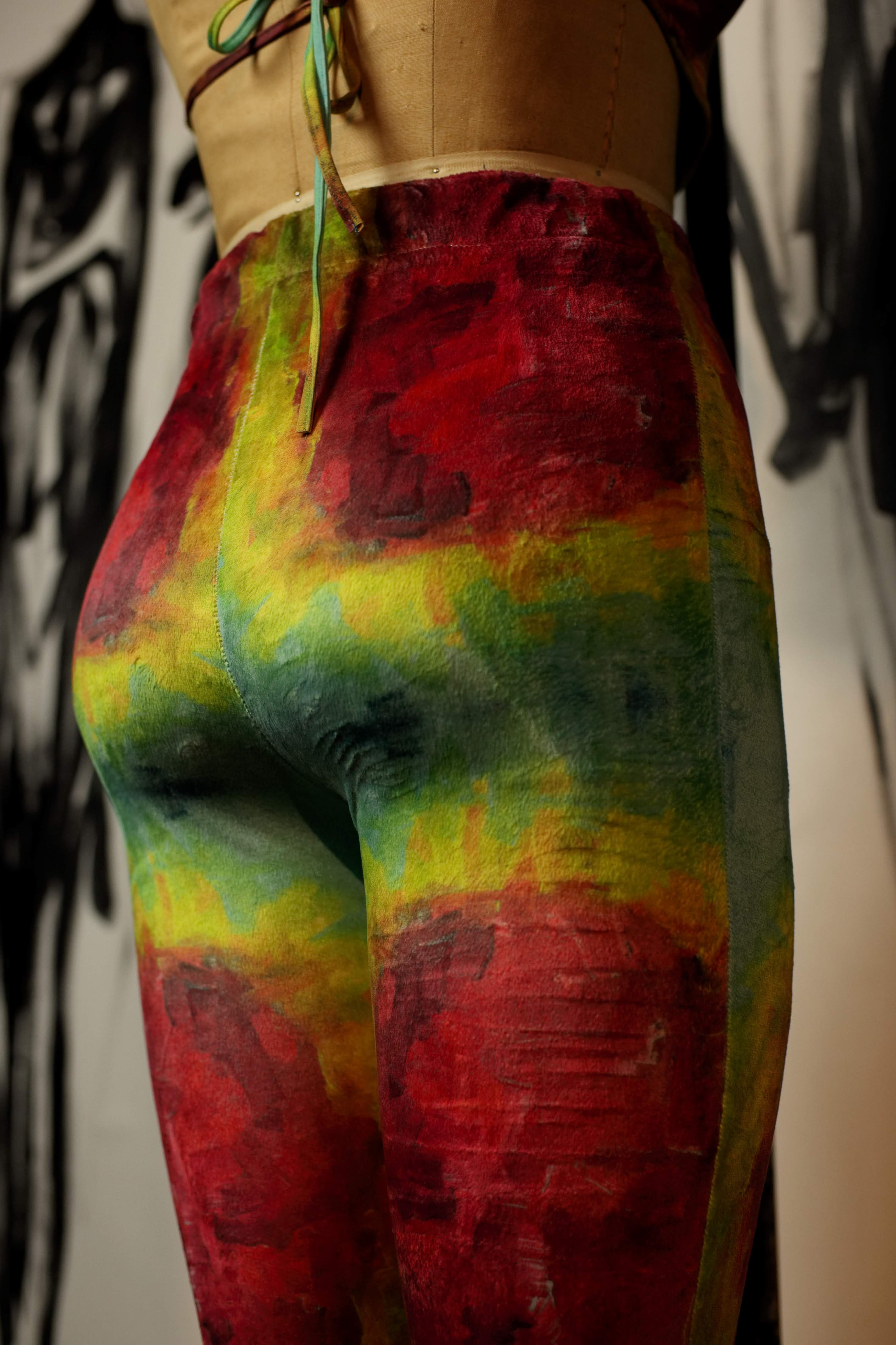M/L - Holy Rainbow Minky Bell Bottoms