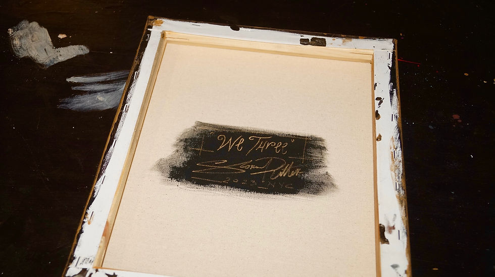 Thumbnail: "We Three" Painting on Canvas (11x14")