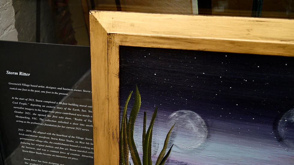 Thumbnail: "Where Do The Children Play" Painting on Wood, Framed (41.5 x 53")