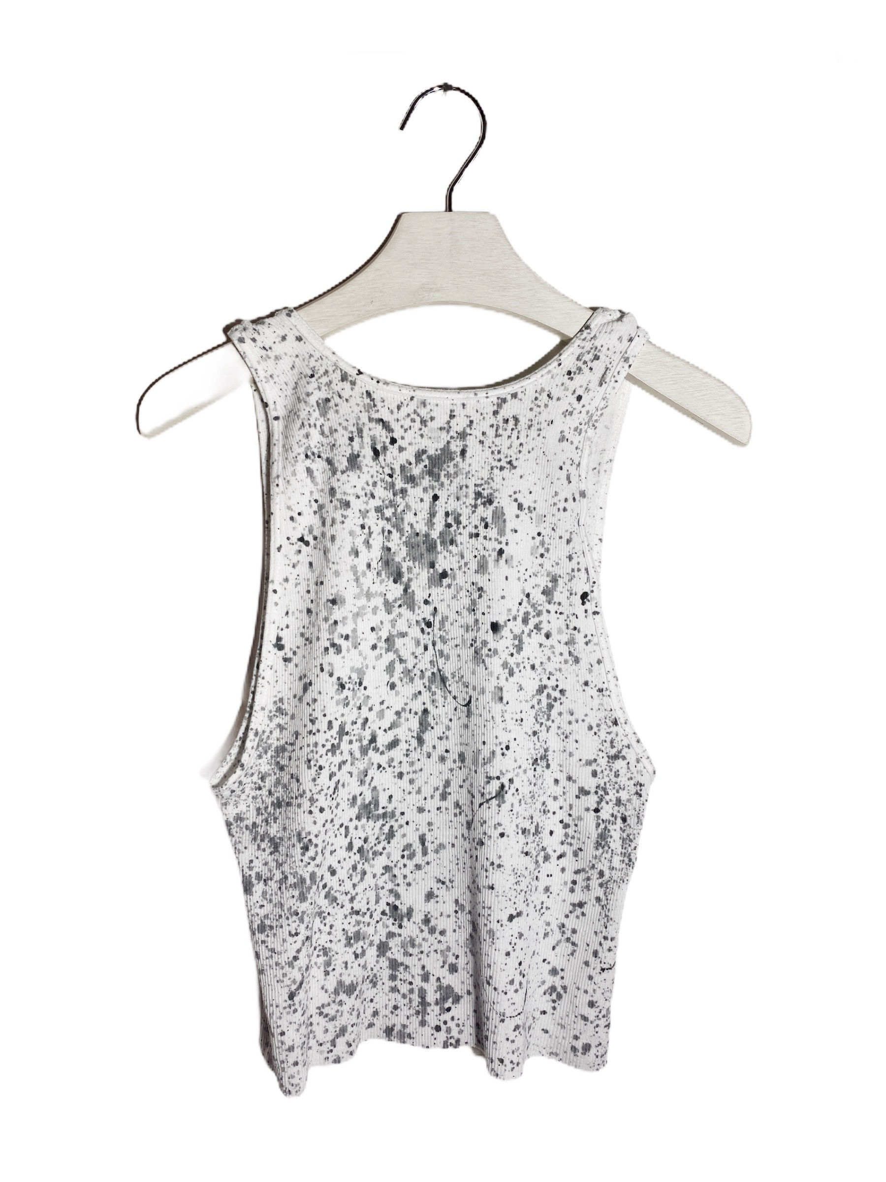 M - Painted Rock Ribbed Tank - The Cool People