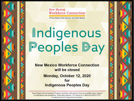 October 12, 2020 Holiday Closure