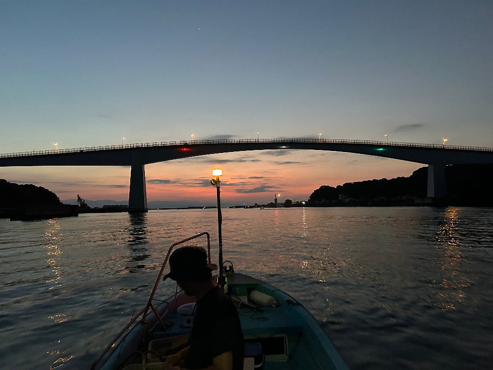 2025年8月18日(月)出港時の浦戸大橋