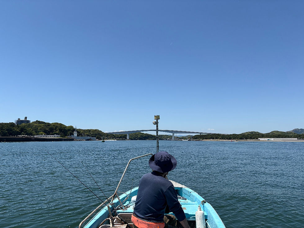 帰港時の浦戸大橋