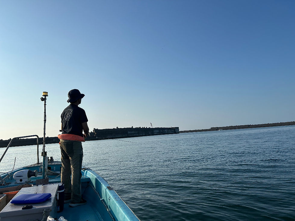 知人の釣り風景