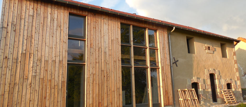 Bardage extérieur du logis terminé