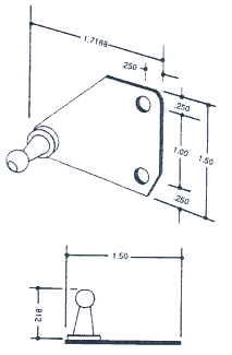 Gas Spring Bracket LG-LB190L 14GA