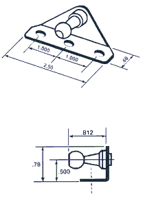 Gas Spring Bracket LG-LB169 14GA