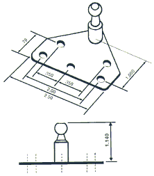 Gas Spring Bracket LG-SP173 14GA