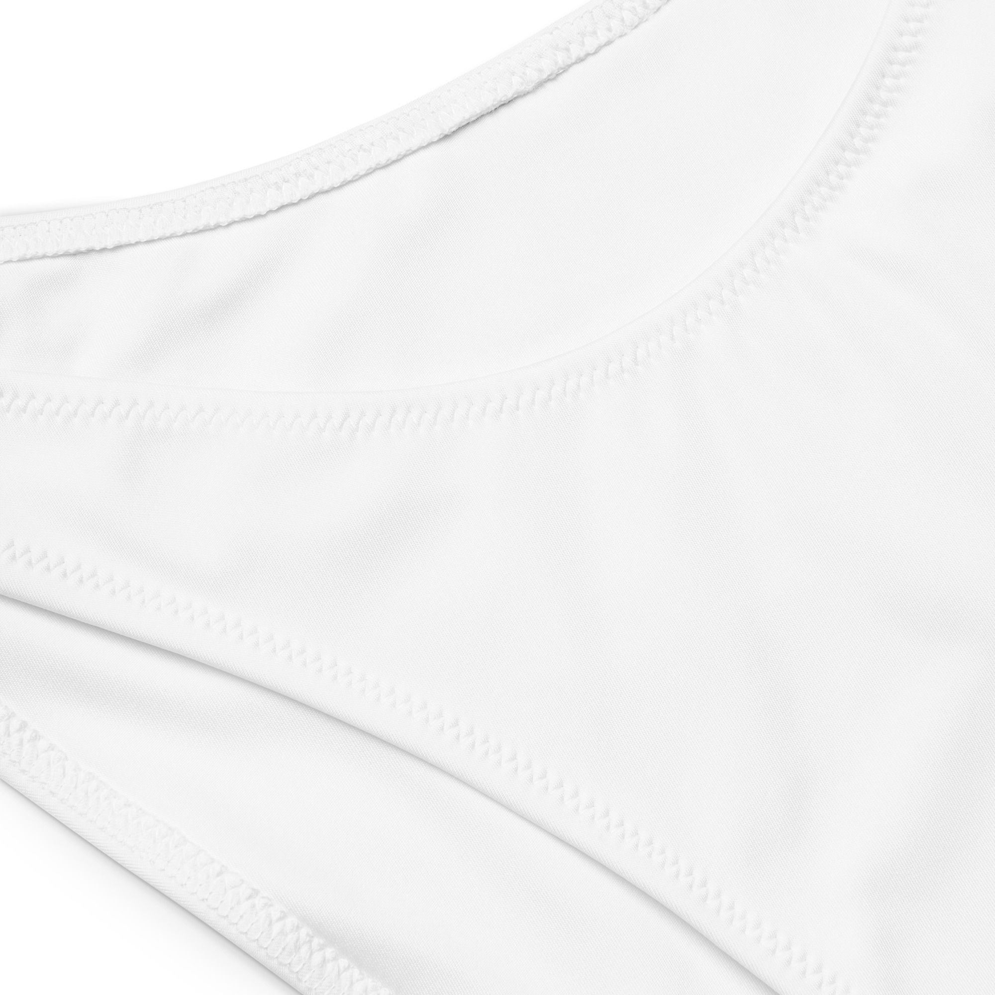 White Basic Recycled V-cut bikini bottom