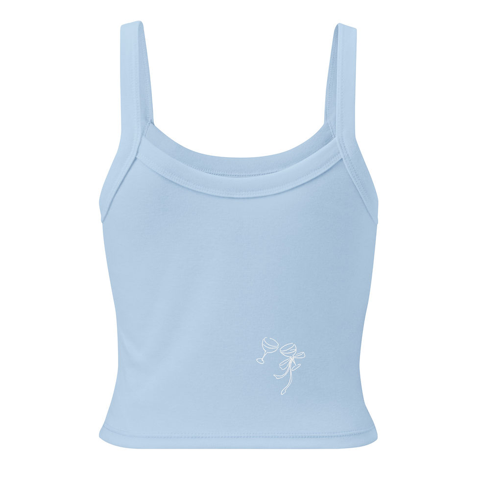 Thumbnail: Champange Problems micro-rib tank top