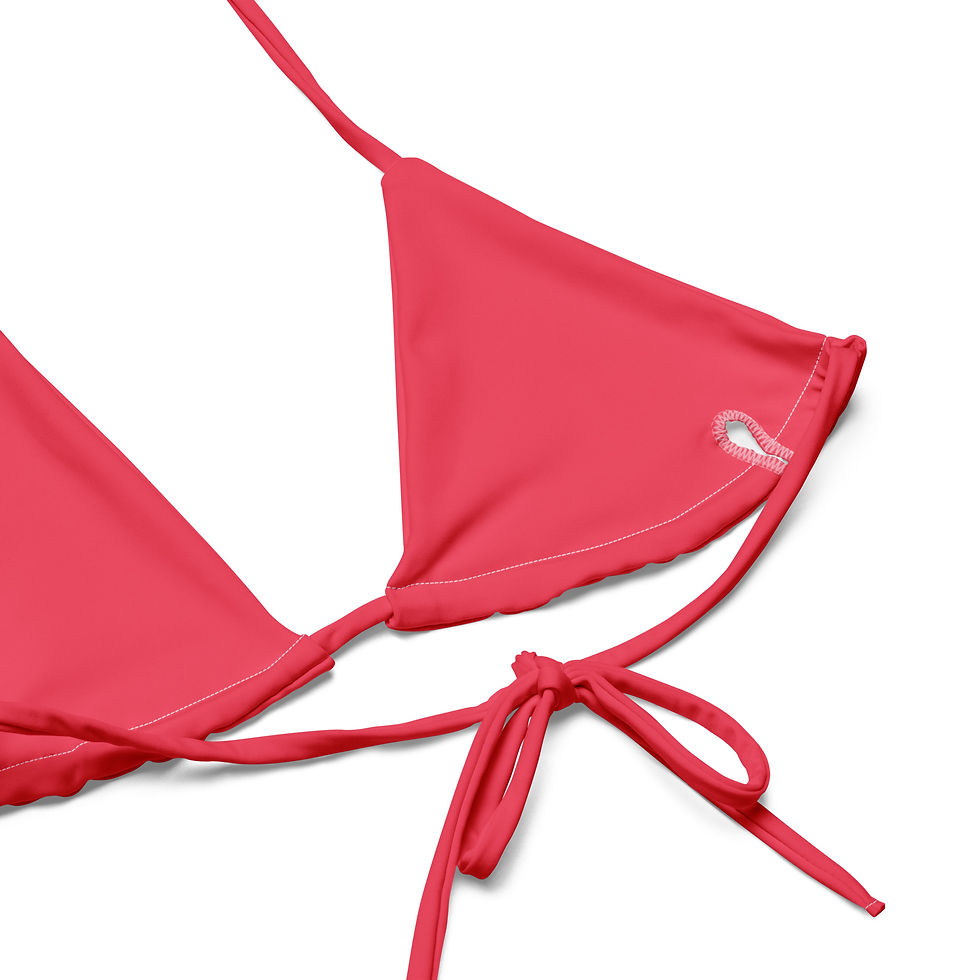 Thumbnail: Warm Pink Recycled string bikini
