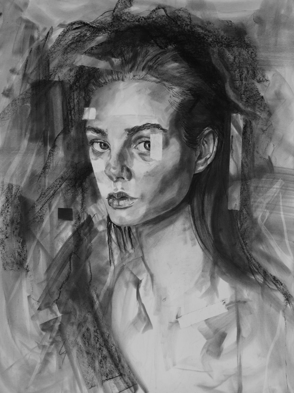 portrait turned to the side