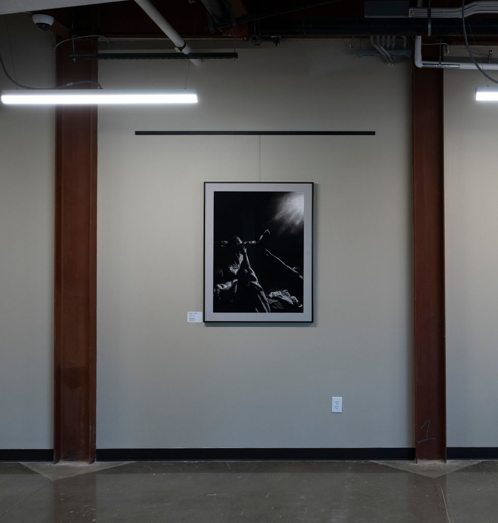 Towards the light by Quantum Artist Jack Schnepf Featured in Engine works a building in Montana State University's Innovation Campus, located in Bozeman Montana on the