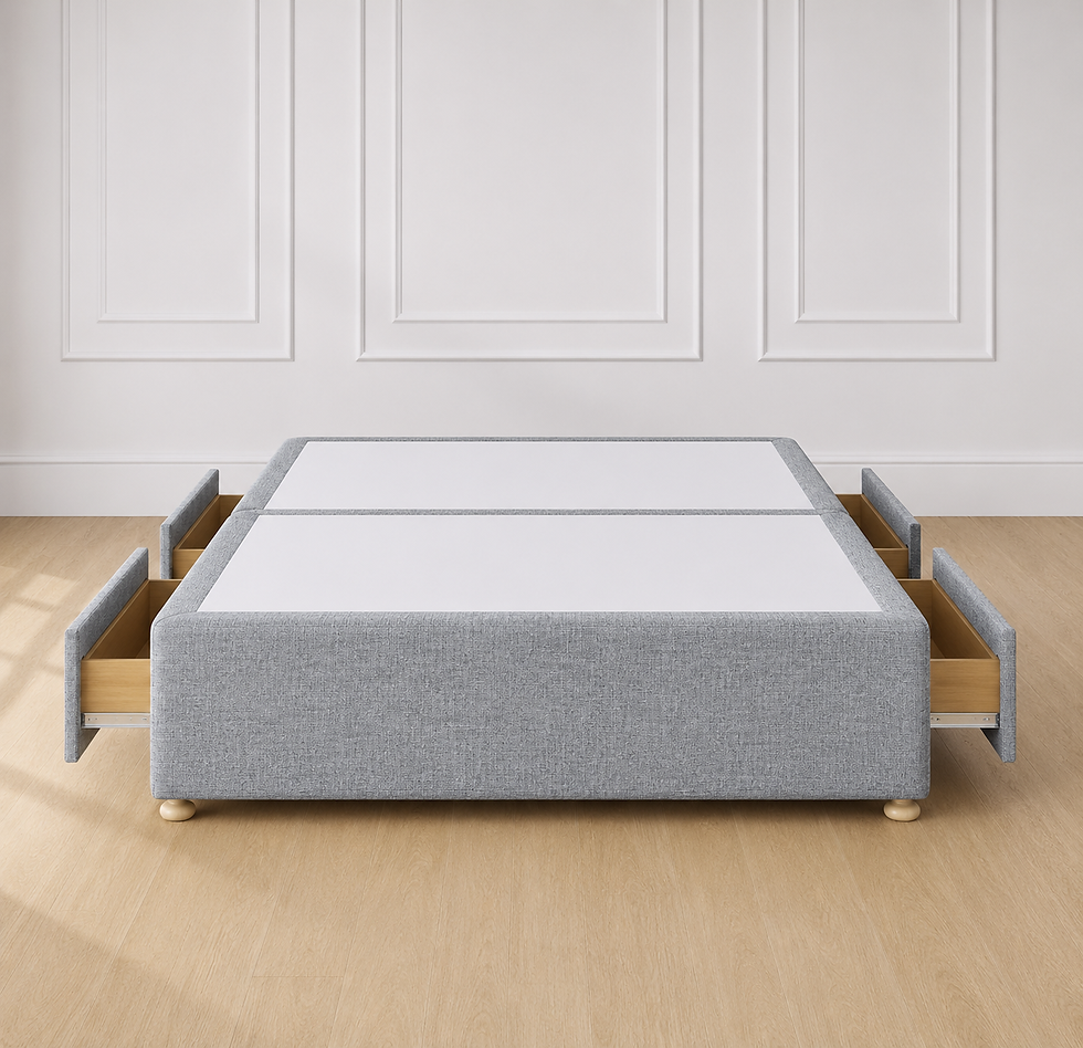 Thumbnail: 4-Drawer Divan Base in Ascott Grey