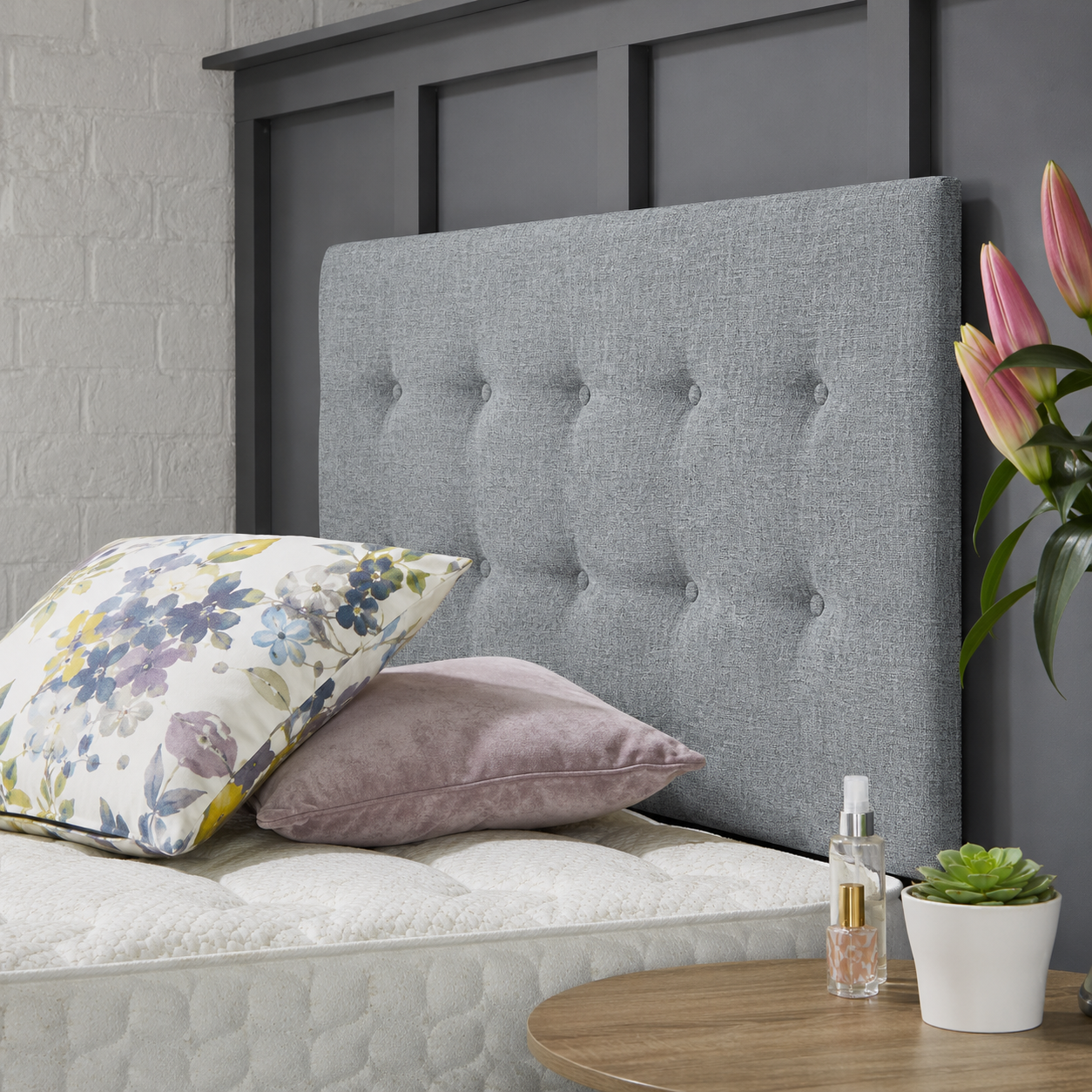 Chelsea Headboard in Ascott Grey