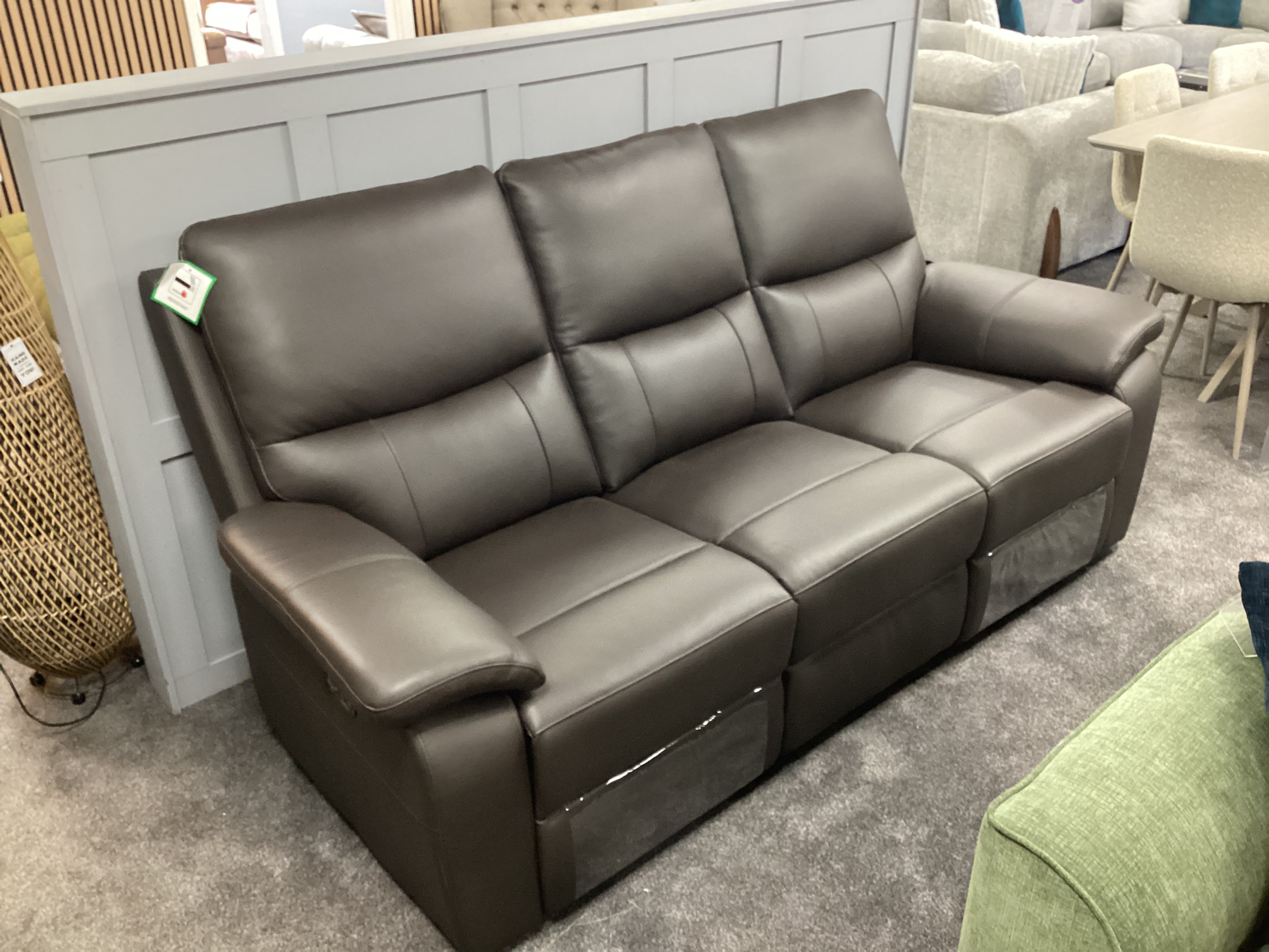 Cannes Brown Leather Recliner