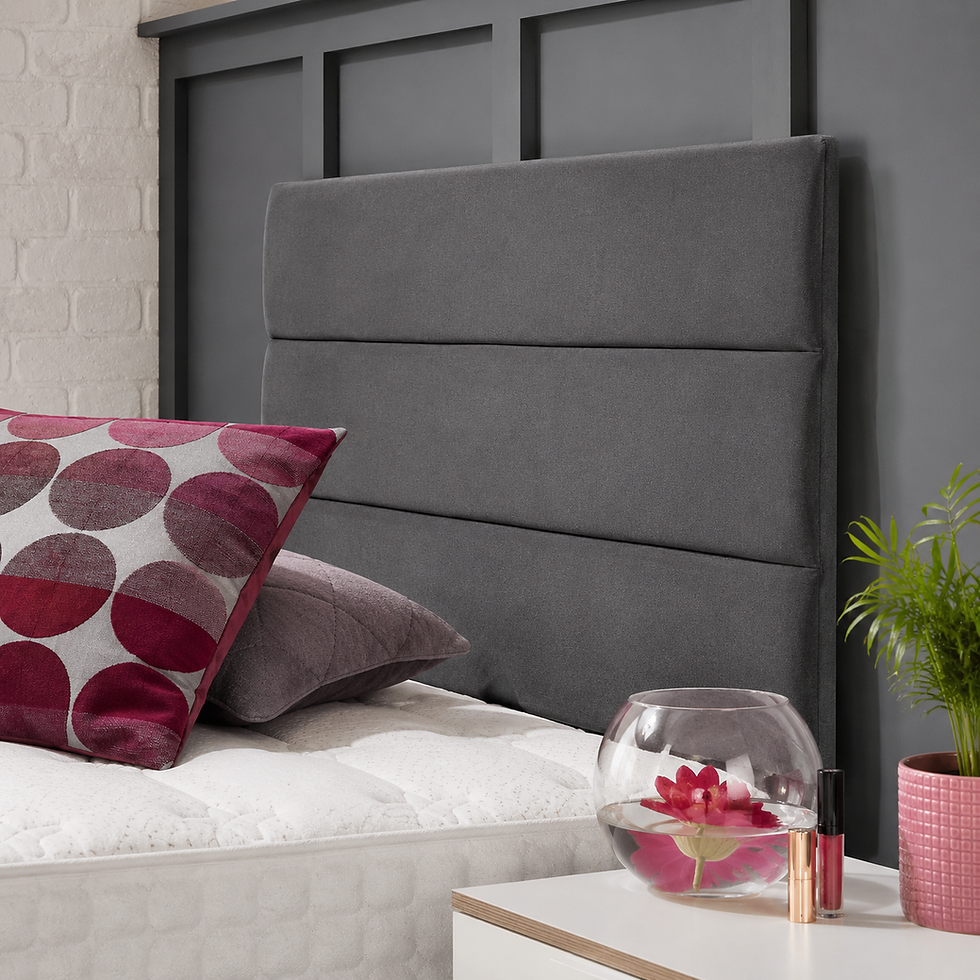 Thumbnail: Banbury Headboard in Milan Charcoal