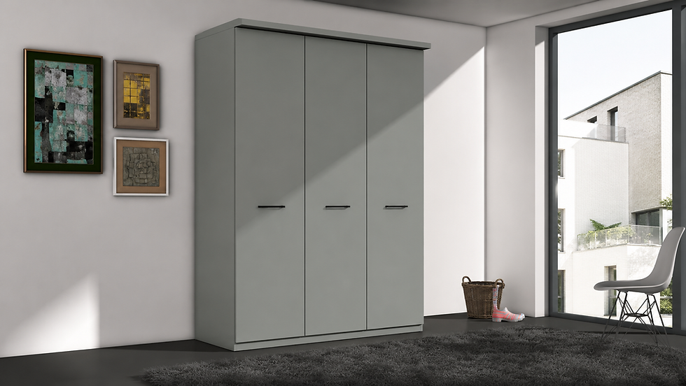 Thumbnail: Cairns 3 door wardrobe in champagne