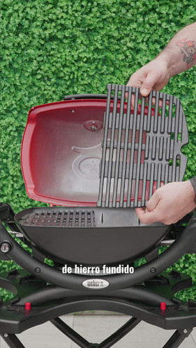 Asador a Gas Portátil Weber Q 1200 Rojo | Weber Original Store