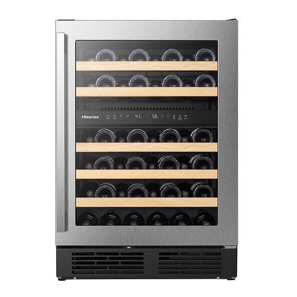 HISENSE VINERA PARA 46 BOTELLAS CON DOBLE ZONA Y WIFI