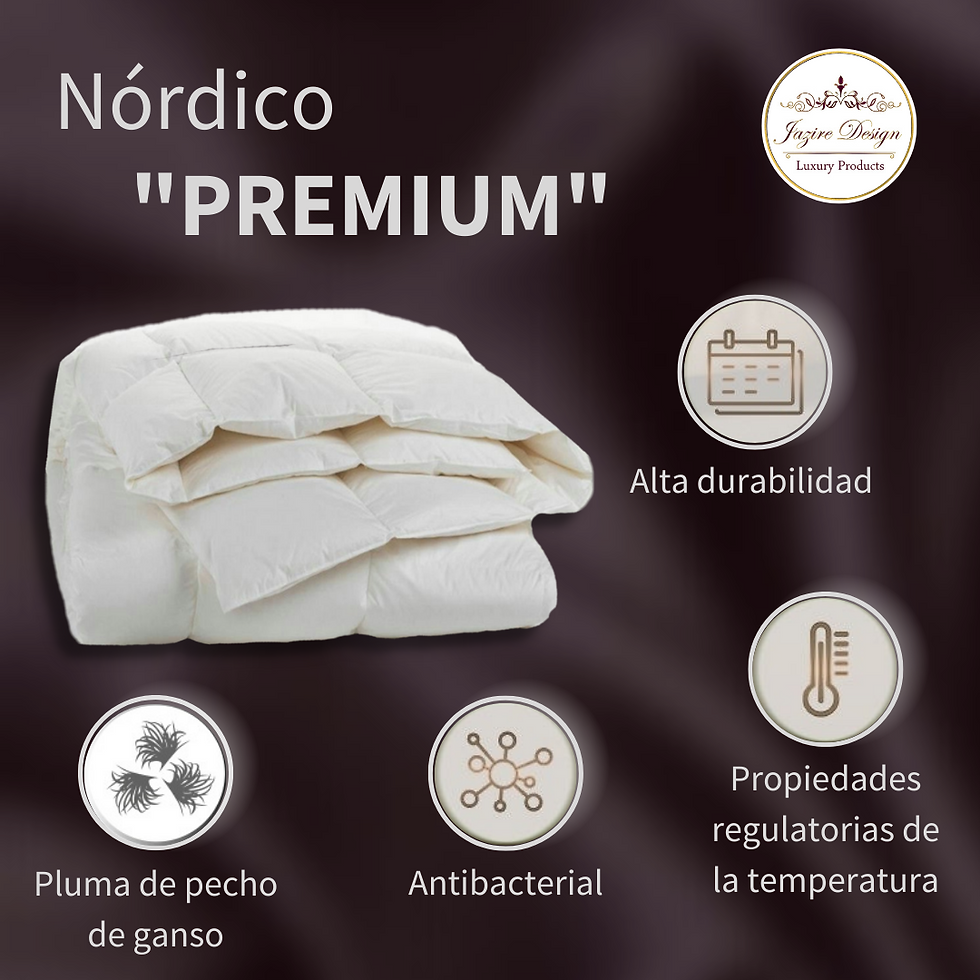 Miniatura: Nórdico Premium de Pluma de Pecho de Ganso 2 1/2 Plazas ó 3 Plazas