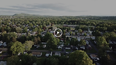 Arial photograph of upstate New York town video thumbnail