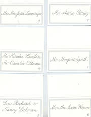 COPPER PLATE PLACECARDS
