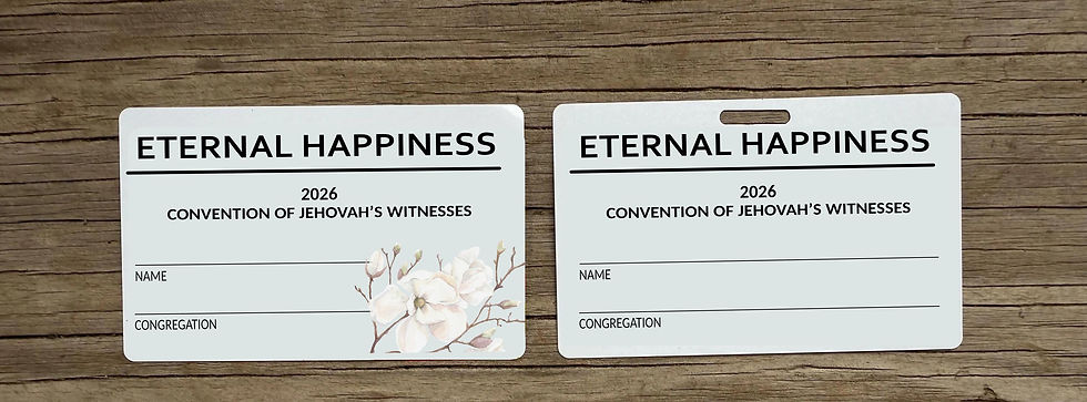Thumbnail: 2026 Eternal Happiness Metal Convention ID Badge/Lapel Card