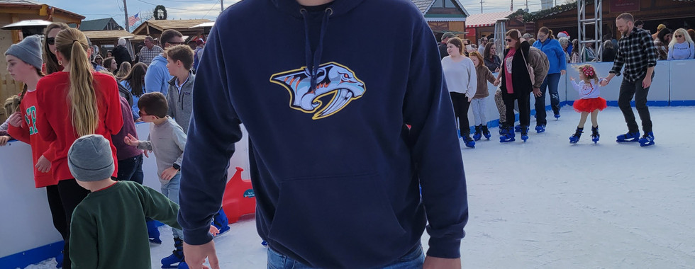 Uncle Benji skating.