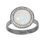 Thumbnail: Midnight Collection Round Halo Ring With Gray Diamonds