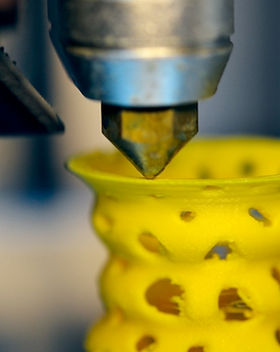 Yellow 3D Printed Shape