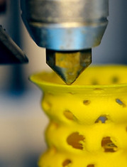 Yellow 3D Printed Shape