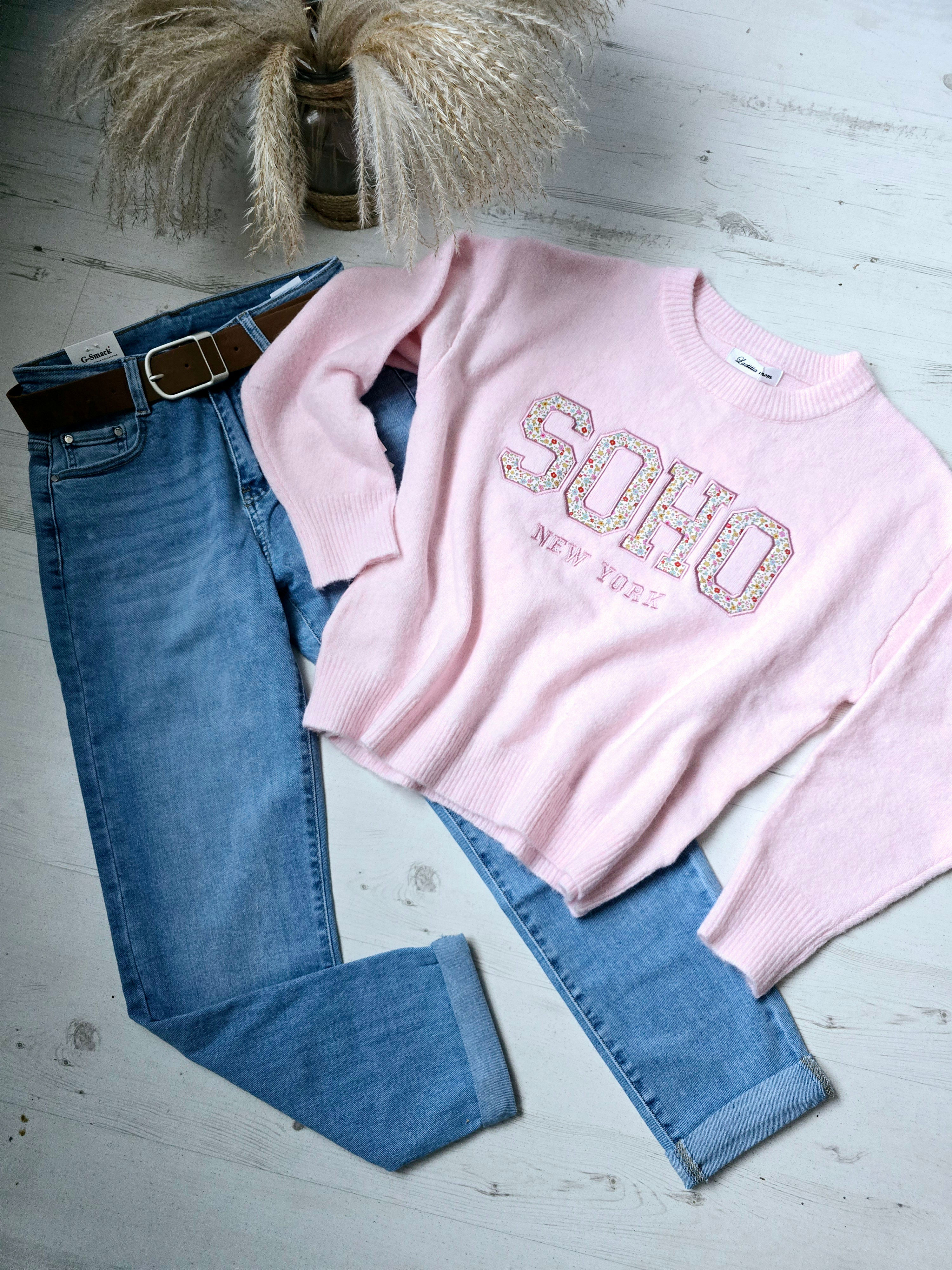 SOHO NY Soft Touch Jumper- pink