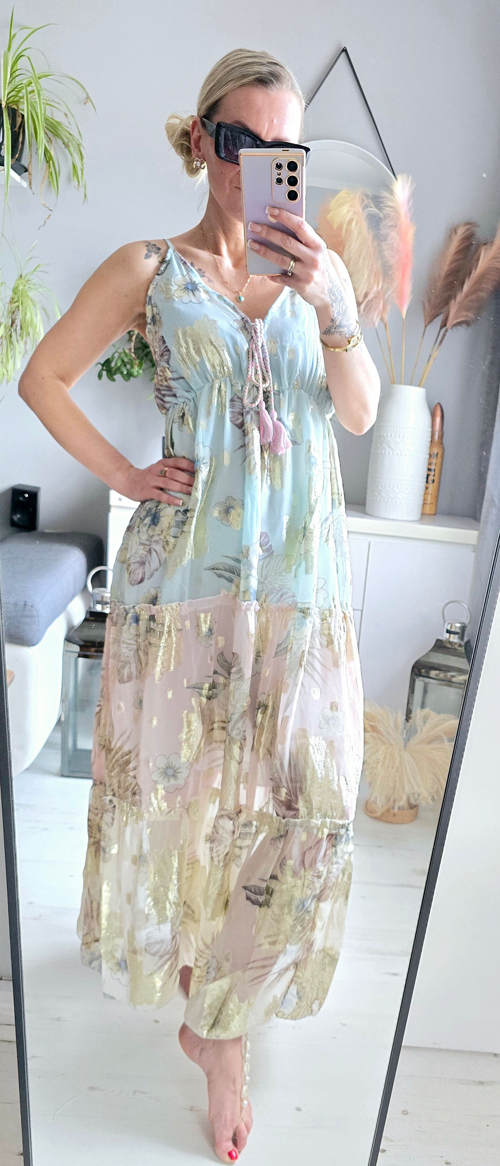 Thumbnail: Boho Summer Dress- mint