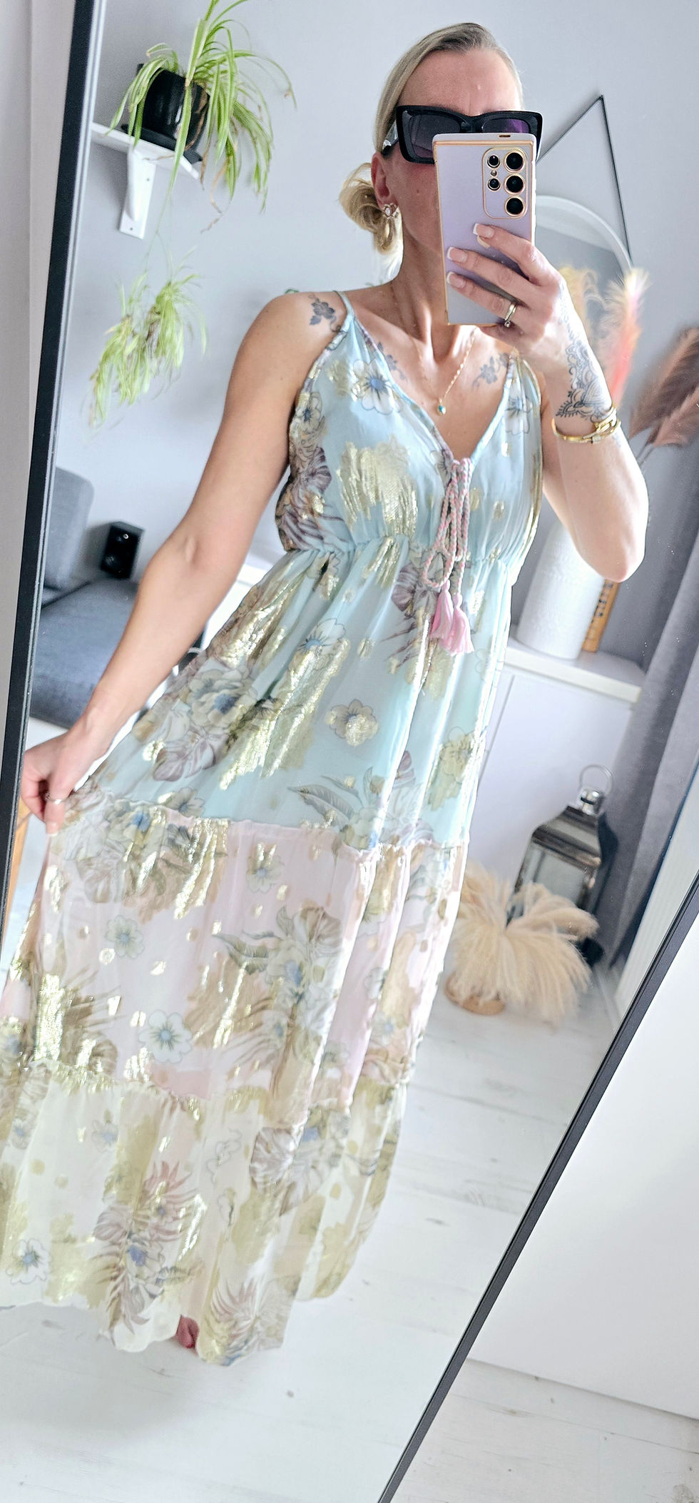 Thumbnail: Boho Summer Dress- mint