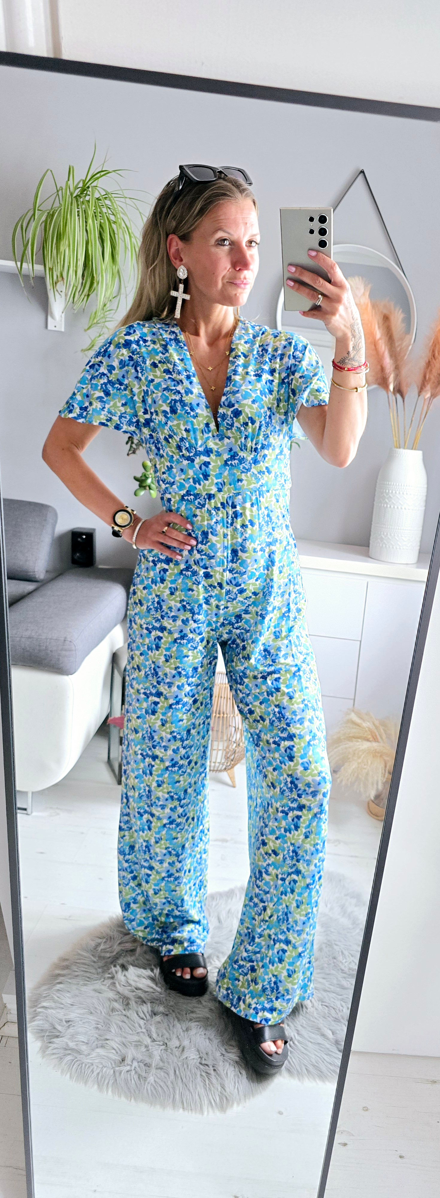 Floral Print Jumpsuit 