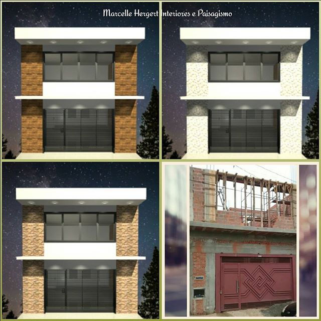 A fachada também merece atenção na hora do projeto! Fachadas com linhas retas e simples também podem