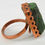 Thumbnail: Emerald Natural Crystal Rough Adjustable Copper Rings