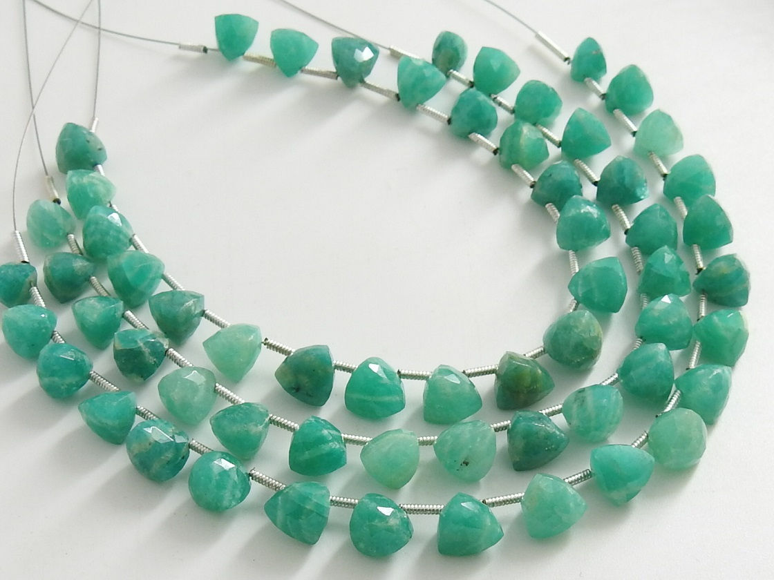 Amazonite Micro Faceted Trillions Shape Briolette