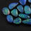 Miniature : Australian Opal Doublet Multi Flashy Fire Smooth Cabochon Lot