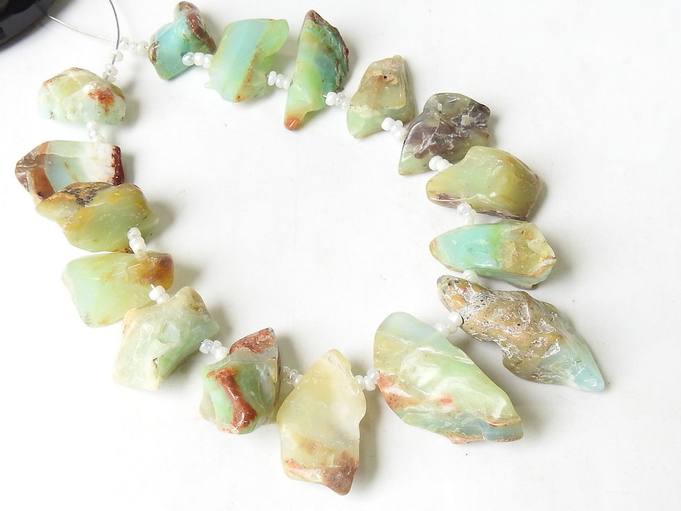 Peruvian Opal Natural Polished Rough Slice 16Piece 32X14To16X12MM Approx WWM-5