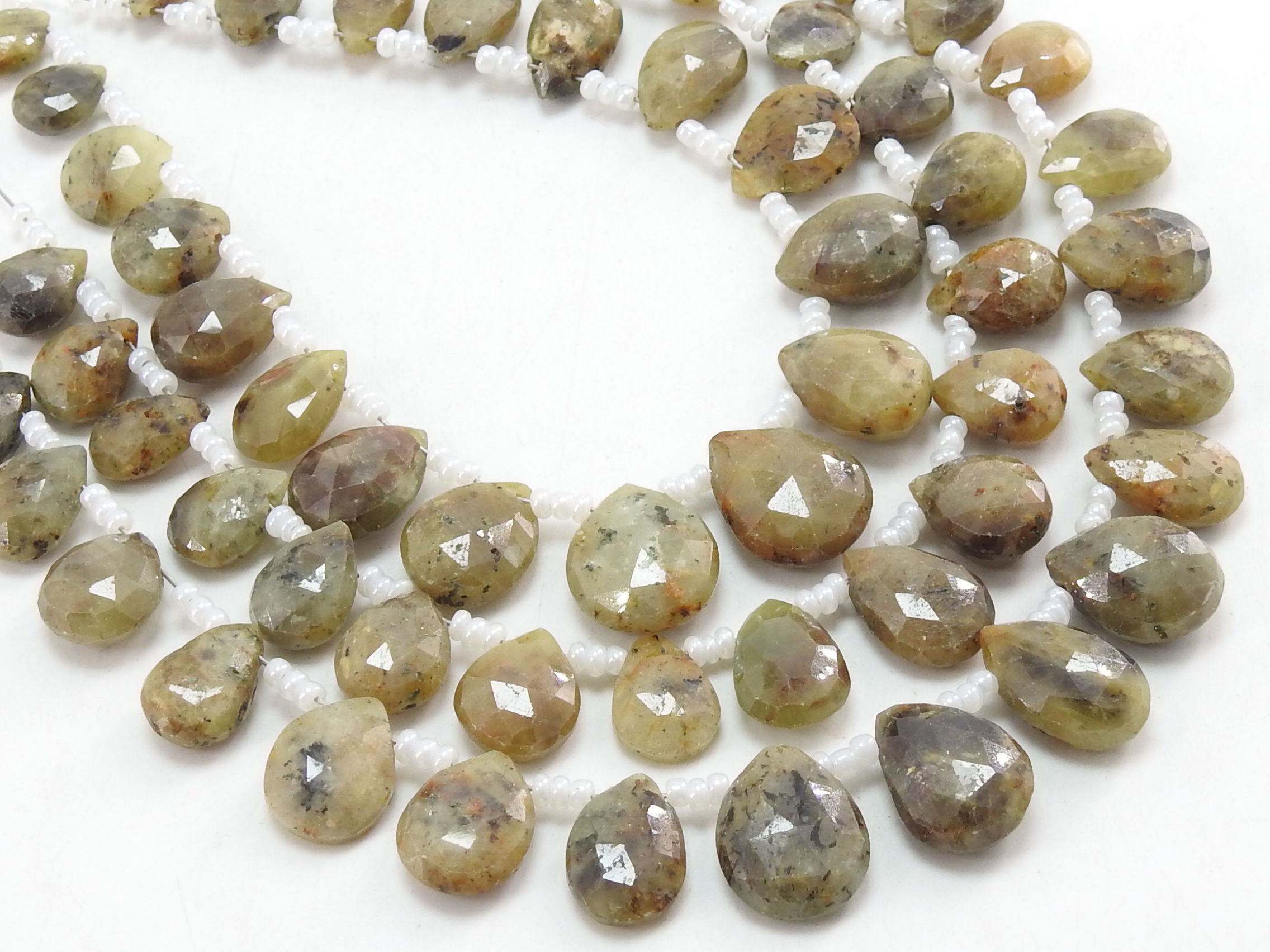 Yellow Sapphire Faceted Teardrop/8Inch 8X6To18X14MM Approx