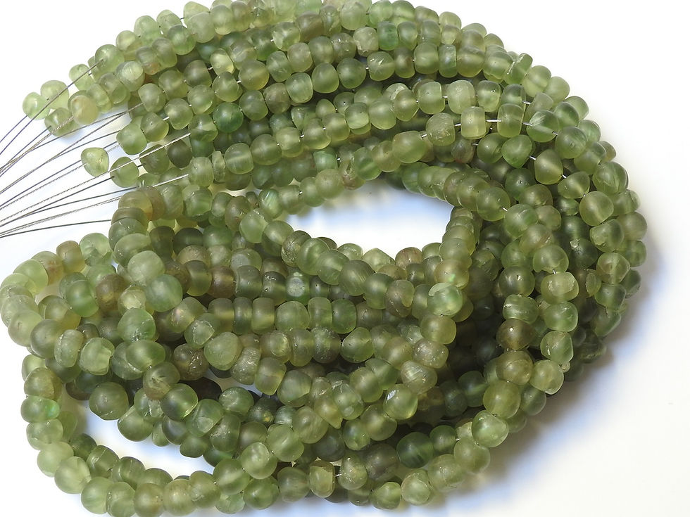 Vessonite Smooth Matte Polished Roundel Beads