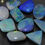 縮圖：Australian Opal Doublet Multi Flashy Fire Smooth Cabochon Lot