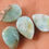 Thumbnail: Larimar Cabochon Smooth Polished Pear Shape 4 Piece Lot Calibrated Size 11X8MM