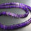 Miniature : Amethyst Shaded Faceted Heishi Tyre Beads