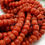 Thumbnail: Red Coral Smooth Roundel Bead